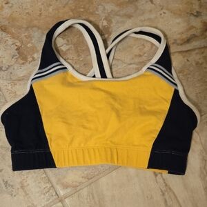 True Vintage 90s Yellow and Black Sports Bra